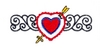 Art Nouveau Heart and Arrow