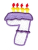 Birthday Cake Candles Applique