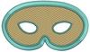 Mardi Gras Mask - patterned fill with fringed edge