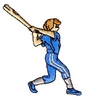 Women Baseball Player