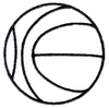 Basketball outline