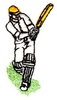 Cricket Batsman Strikes