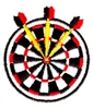 Dartboard 3-way tie