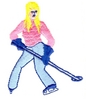 Girl Playing Ringette