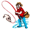 Cartoon fisherman