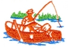 Fisherman in boat