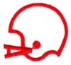 Abstract football helmet