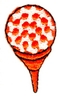 golf ball and tee
