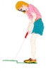 Woman putting