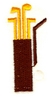 Abstract golf bag