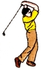 Man teeing off