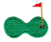 Golf hole with flag