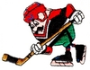 Cartoon hockey player