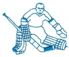 Hockey goalie - outline