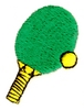 Ping Pong paddle and ball