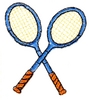 Crossed Tennis Raquets