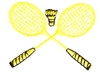 Badminton  Raquets Crossed