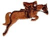 Leaping Horse & rider silhouette