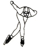 Speed Skater- outline
