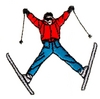 Spread-eagle Ski Jumper