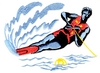 Man Water Skiing