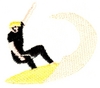 Surfer and wave