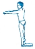 Man Preparing to Dive - outline