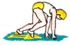 Runner in starting position