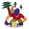 Downhill Mountain Biker