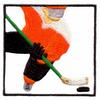 Framed Hockey Player