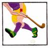 Framed Field Hockey Player