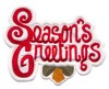 Season's Greeting Applique ( Scrapbooking )