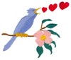 Love Bird (Square Hoop)