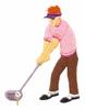 Golfer Teeing Up