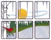 Winter Cardinal Window Scene (Square Hoop)