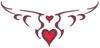 Tribal Back with Heart Tattoo