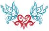 Butterfly & Heart Tattoo