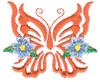 Butterfly Floral Tattoo