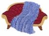 Applique Sofa and Throw (Yarn)