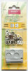 Non-Sew, White metal, 3/16" pack of 10 w / tool