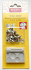 Non-Sew, Silver metal, 1/2" pack of 8 w / tool