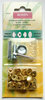 Non-Sew,Med. Weight, Gilt metal, 9/16" pack of 10 w / tool
