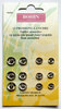 Sew-On, Assorted Silver, pack of 12