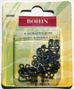 Skirt Hooks & Bars, black, pack of 6