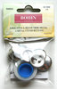 Metal cover buttons 22mm, 7/8", pack of 4 w / tool