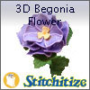 FSL - 3D Begonia Flower - Pack
