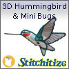 FSL - 3D Hummingbird & Mini Bugs - Pack