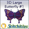 FSL - 3D Large Butterfly #1 - Pack