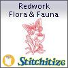 Redwork Flora & Fauna -  Pack