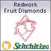 Redwork Fruit Diamonds -  Pack